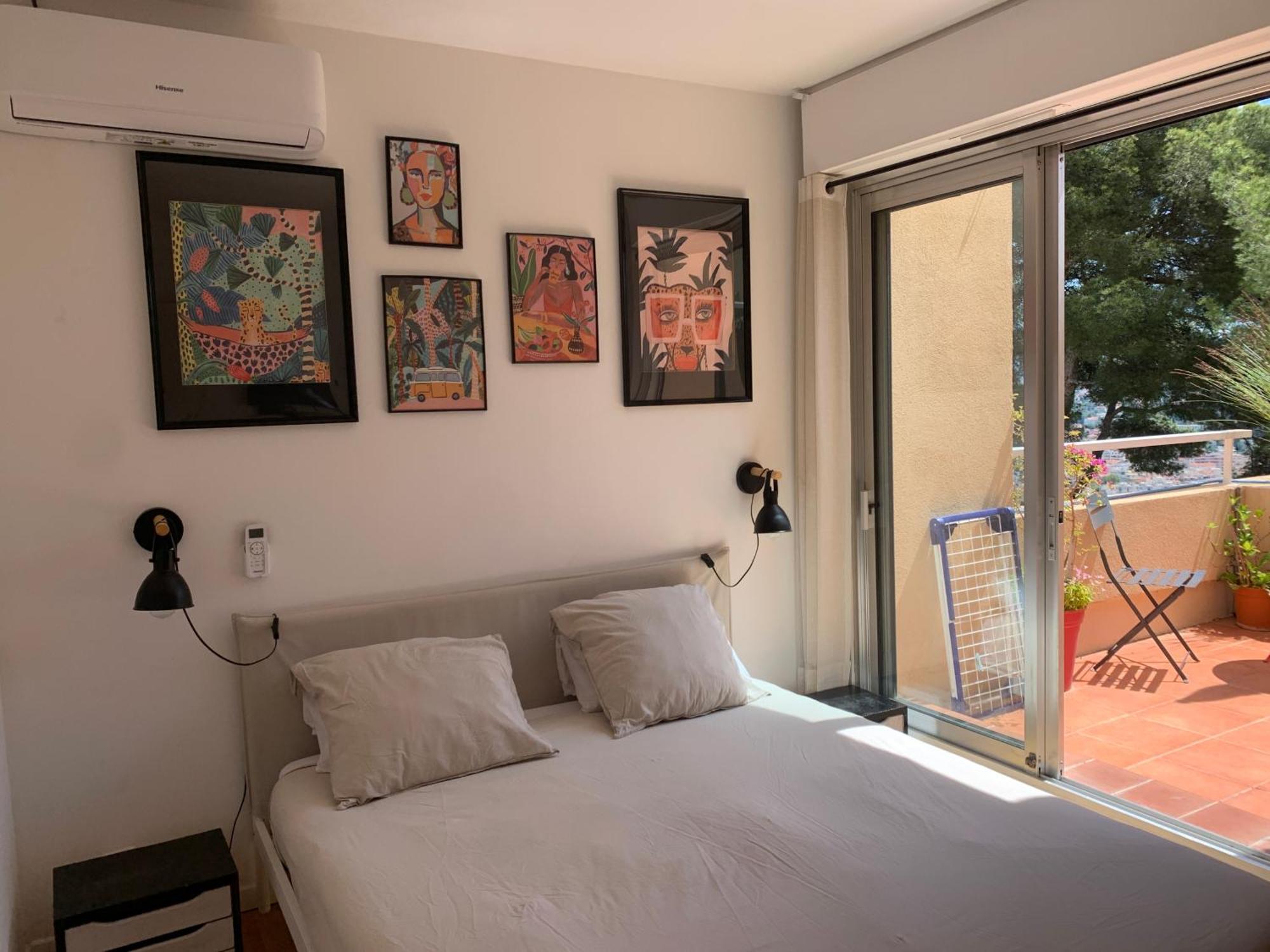 Chambre D Hote Avec Clim Terrasse Et Petit Dejeuner Hauteurs De Nizza Exterior foto